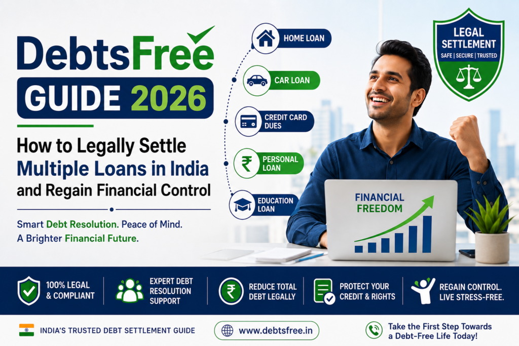 DebtsFree Guide 2026: How to Legally Settle Multiple Loans in India and Regain Financial Control