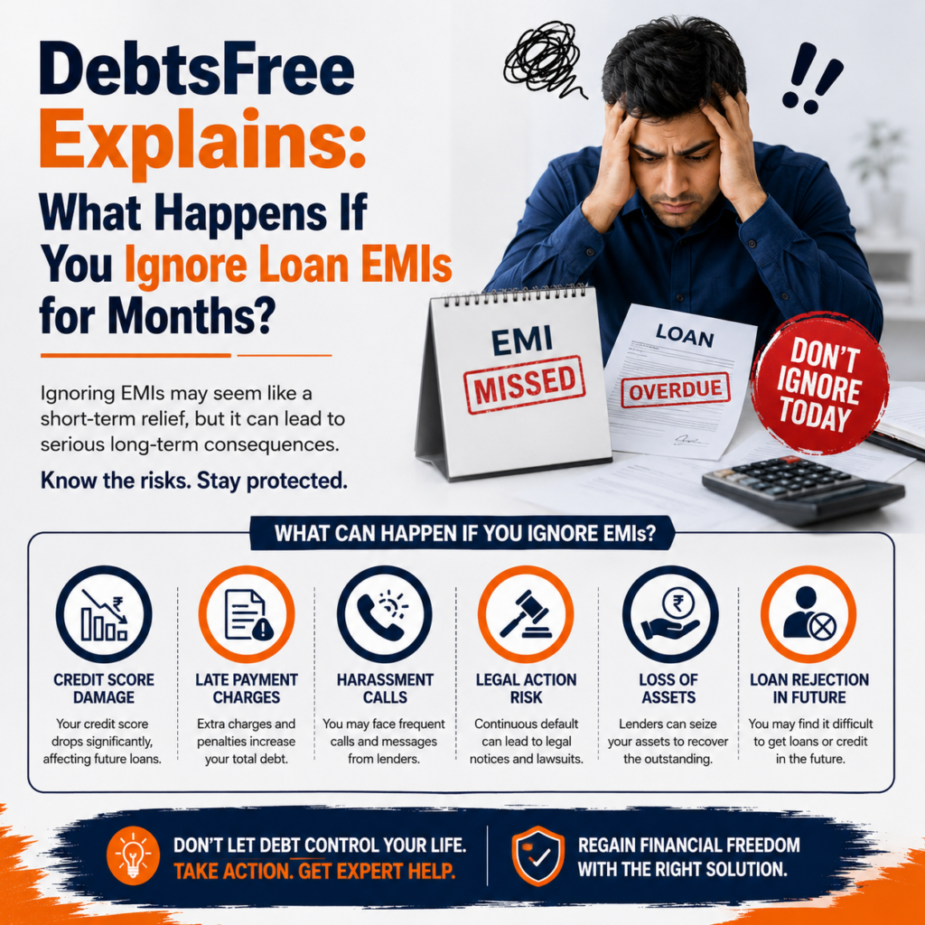 DebtsFree Explains: What Happens If You Ignore Loan EMIs for Months?