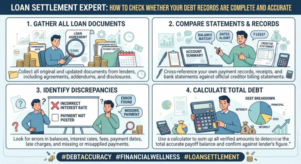 Loan Settlement Expert: How to Check Whether Your Debt Records Are Complete and Accurate