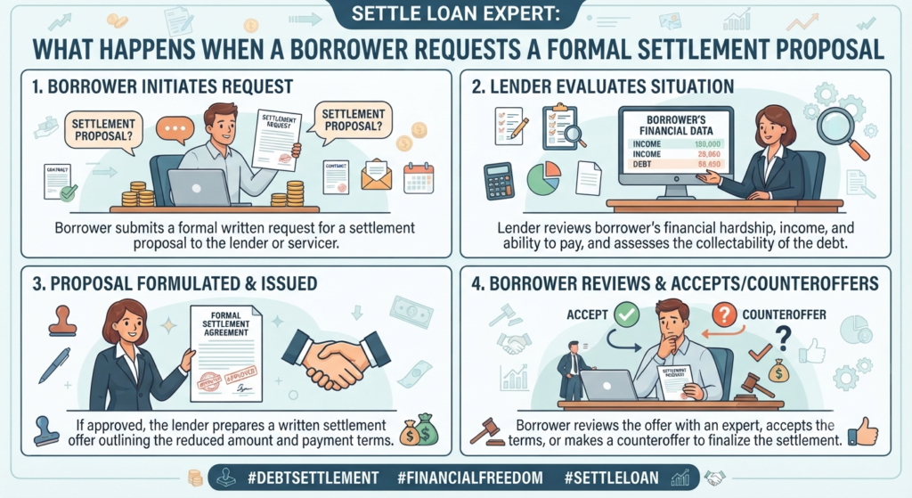 Settle Loan Expert: What Happens When a Borrower Requests a Formal Settlement Proposal