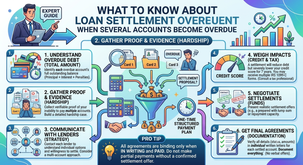 What to Know About Loan Settlement When Several Accounts Become Overdue